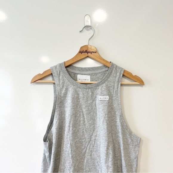 Anthropologie All Fenix Aria Tank Top in Grey NWT - Picture 6 of 11